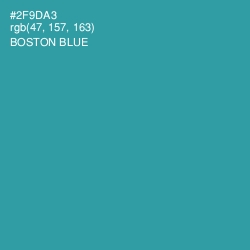 #2F9DA3 - Boston Blue Color Image
